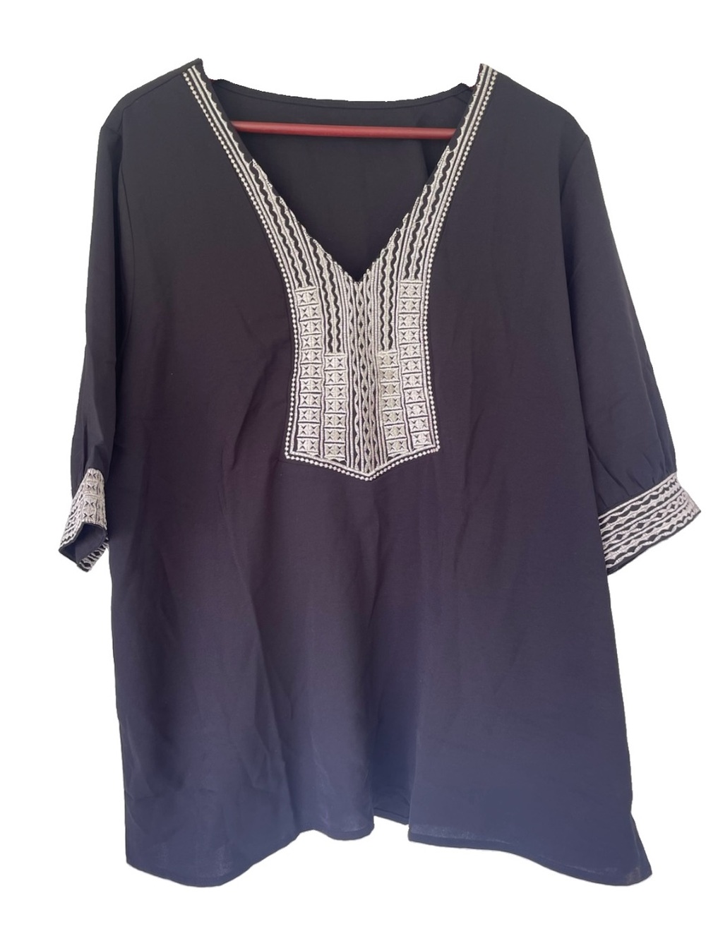 Embroidered Detail Top